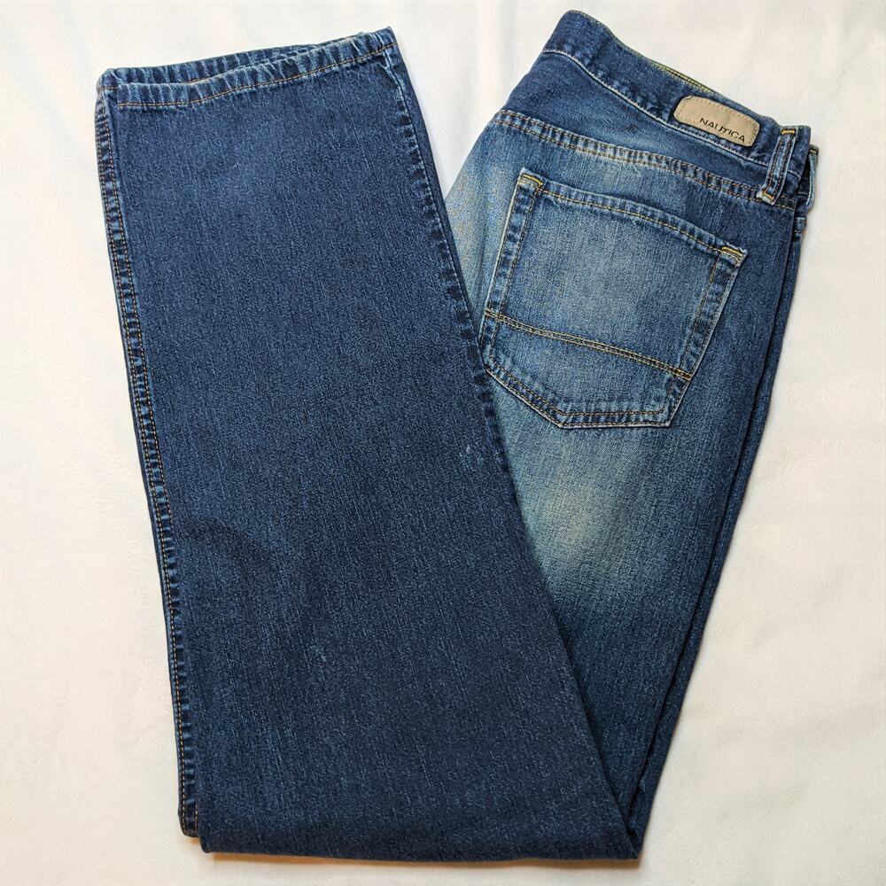Nautica Jeans Men's 34x34 Classic Fit Straight Leg Jeans 90s